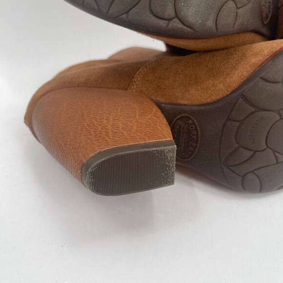KORK-EASE Castaneda Boots Size 8 Booties Suede Rust Brown Zipper Winter Fall - Picture 11 of 14